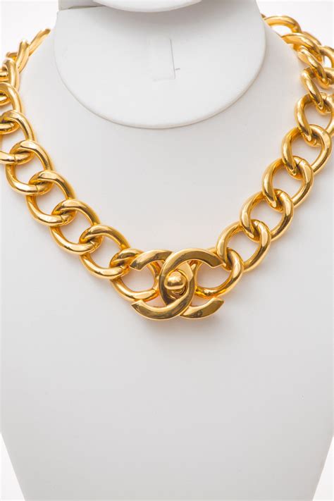 chanel all about chains|chanel chunky chain necklace.